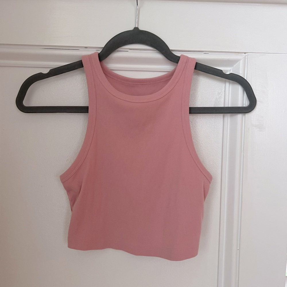 Pink crop top